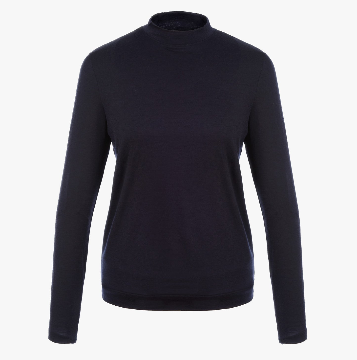 Merino Turtle Neck Top in Navy