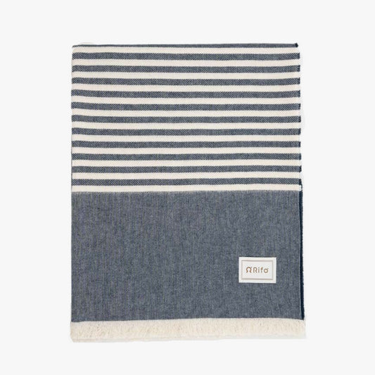 Levante Striped Recycled Cotton Throw