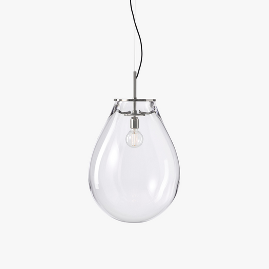 Crystal Tim Pendant in Silver, Medium