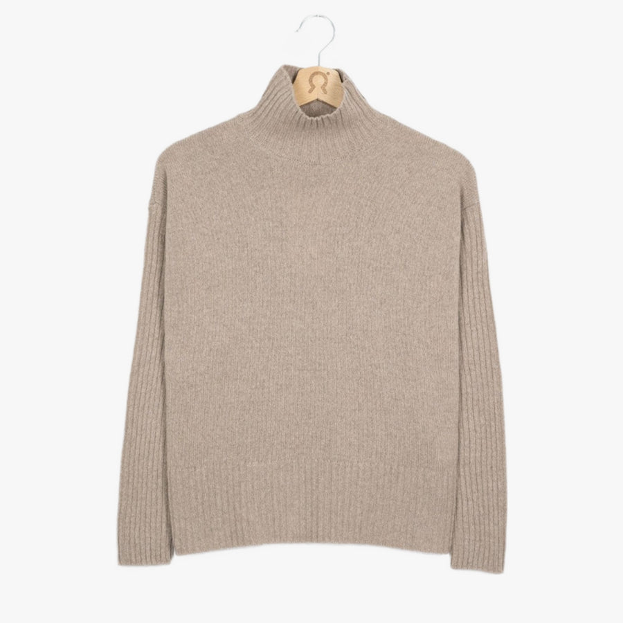 Erminia Recycled Cashmere Sweater in Sand