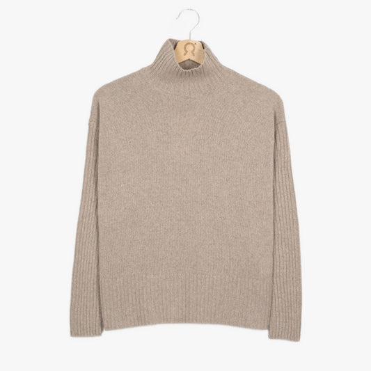 Erminia Recycled Cashmere Sweater in Sand