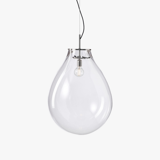 Crystal Tim Pendant in Silver, Large