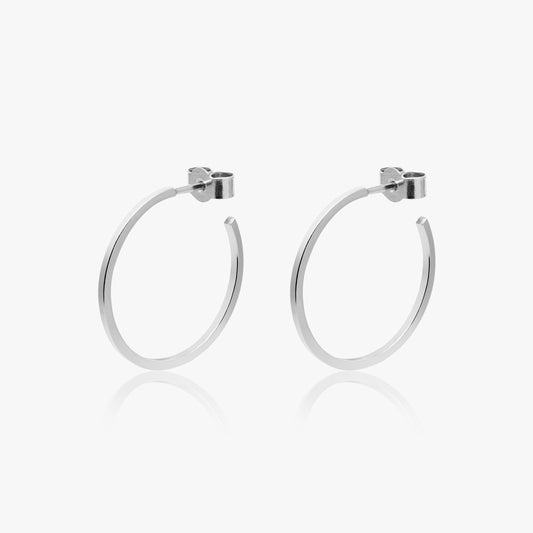 Large Square Hoop Earrings