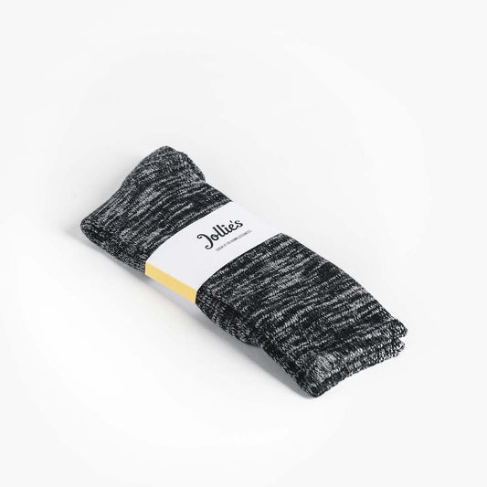 Twister Socks in Charcoal Organic Cotton