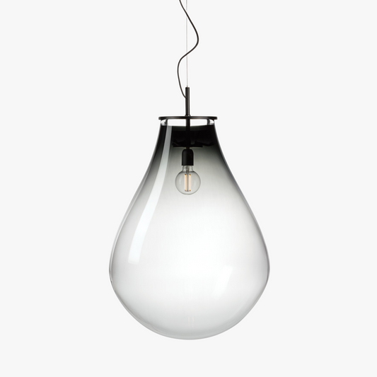 Crystal Tim Pendant in Smoke Black, Large