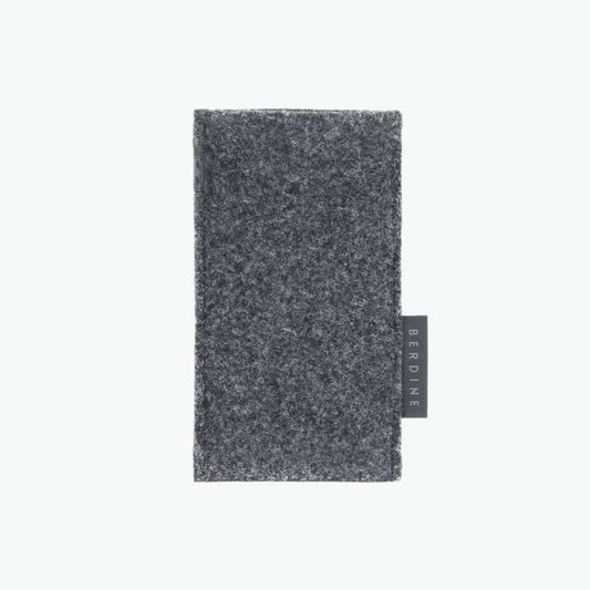 Felt Wool Smartphone Case in Dark Grey
