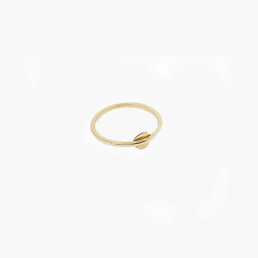 Gold Disc Midi Ring
