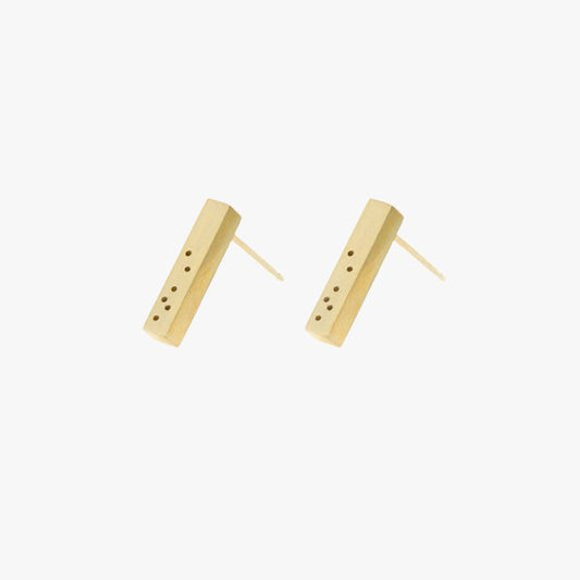 FLORA Bar Earrings 9ct Solid Gold