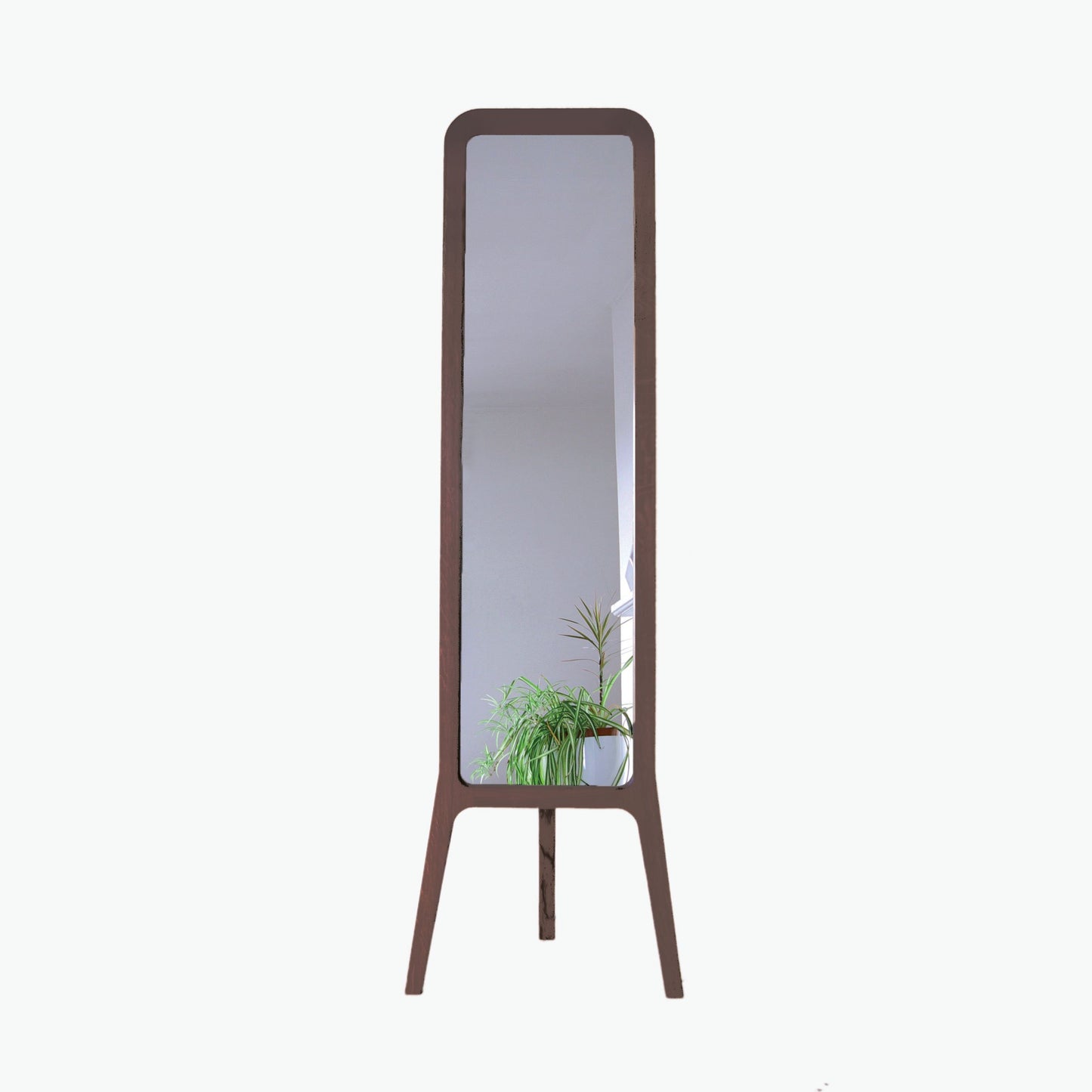 Free Standing Walnut R-Mirror