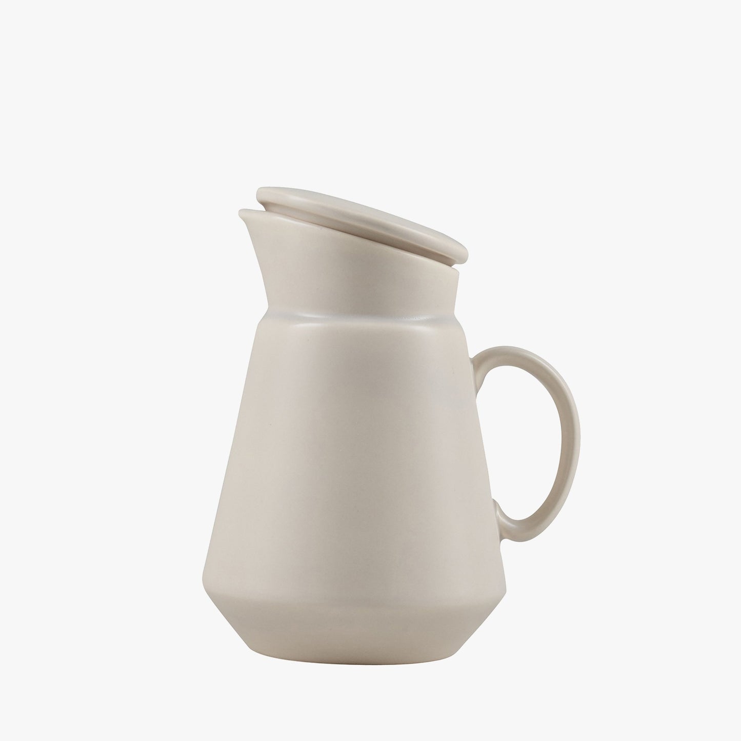 Matt Greige Ceramic Coffee Jug