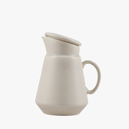 Matt Greige Ceramic Coffee Jug