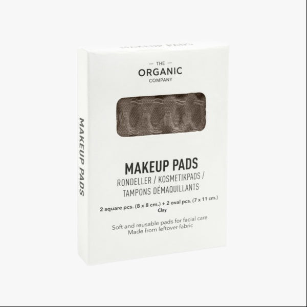 Waffle Makeup Pads in Clay - Set of 4