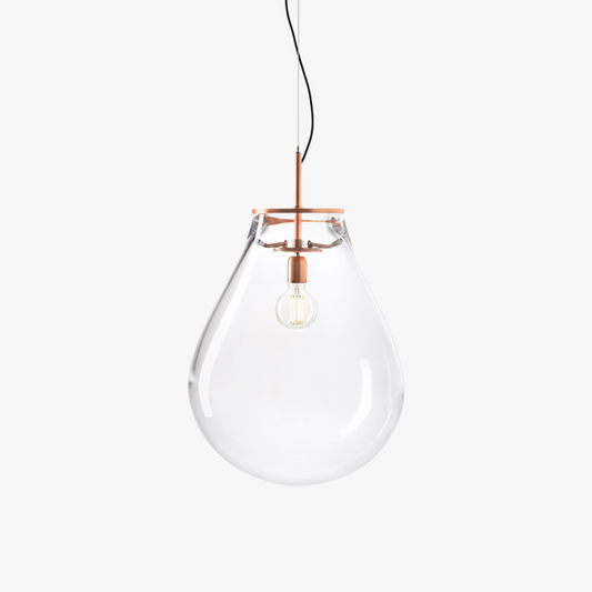 Crystal Tim Pendant in Copper, Medium