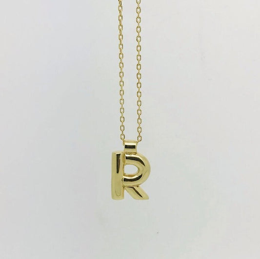 'J' 'O' 'R' 'S' Initial Pendant in Gold