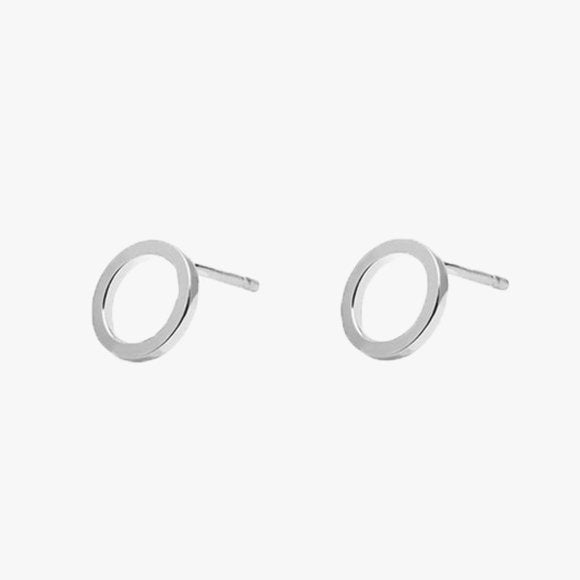 Mini Circle Stud Earrings