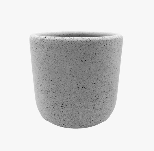 Medium Jesmonite Pot in Grey