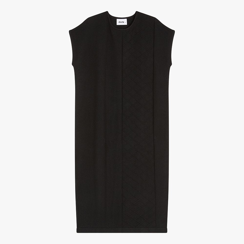 Herve Knitted Midi Dress in Black