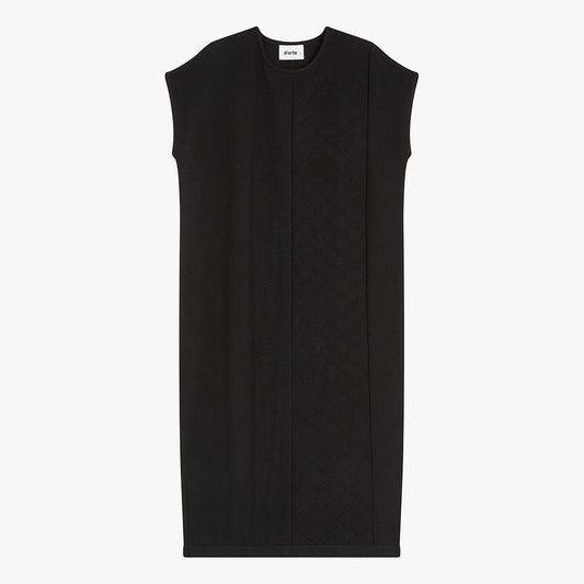 Herve Knitted Midi Dress in Black