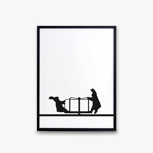 Roundabout Rabbit Print