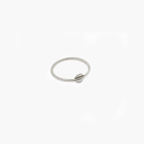 Silver Disc Midi Ring