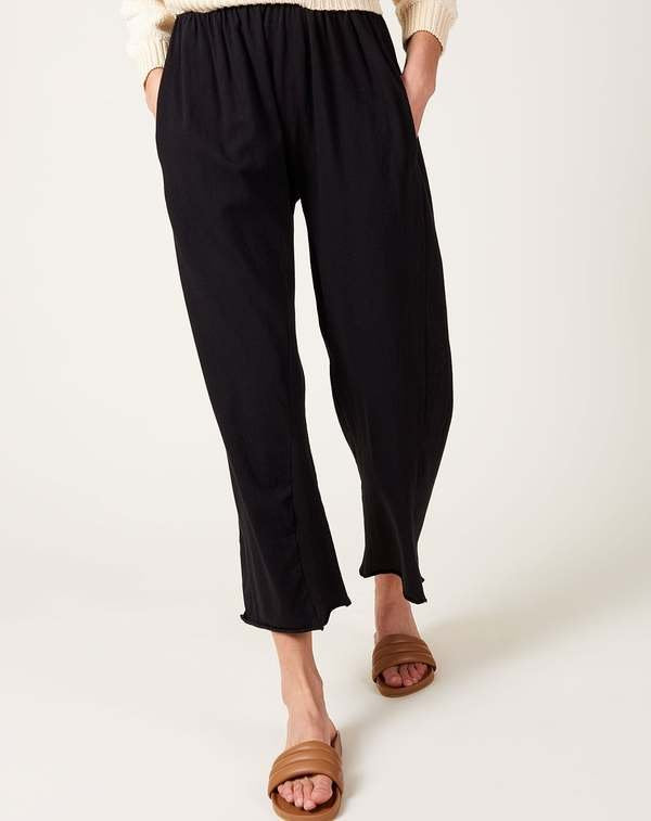 Easy Pants in Black Organic Cotton