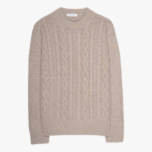 Amos Recycled Wool Sweater in Sand