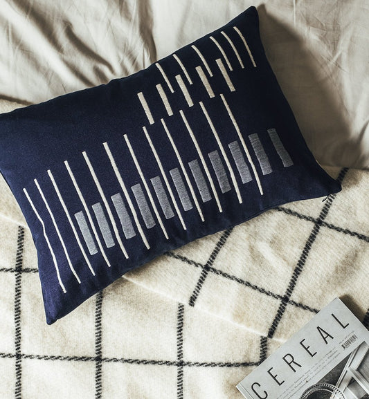 Parallel Cushion in Navy
