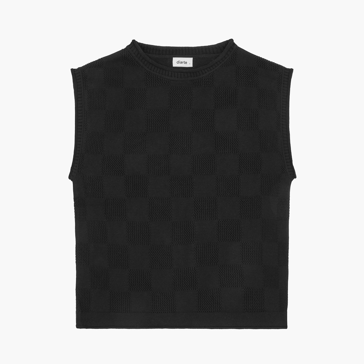 Tori Knitted Vest in Black
