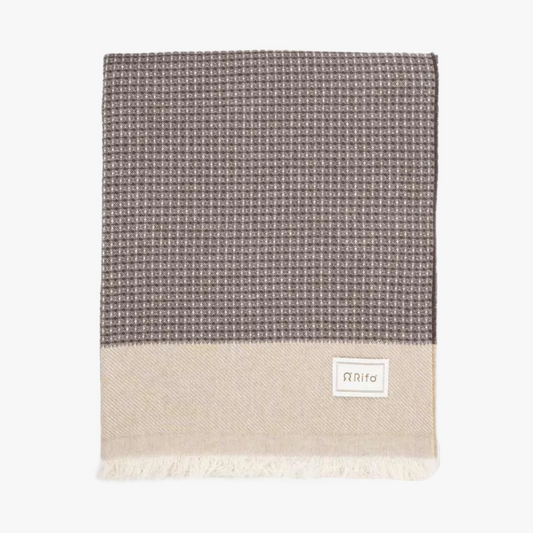 Recycled Cotton Waffle Throw