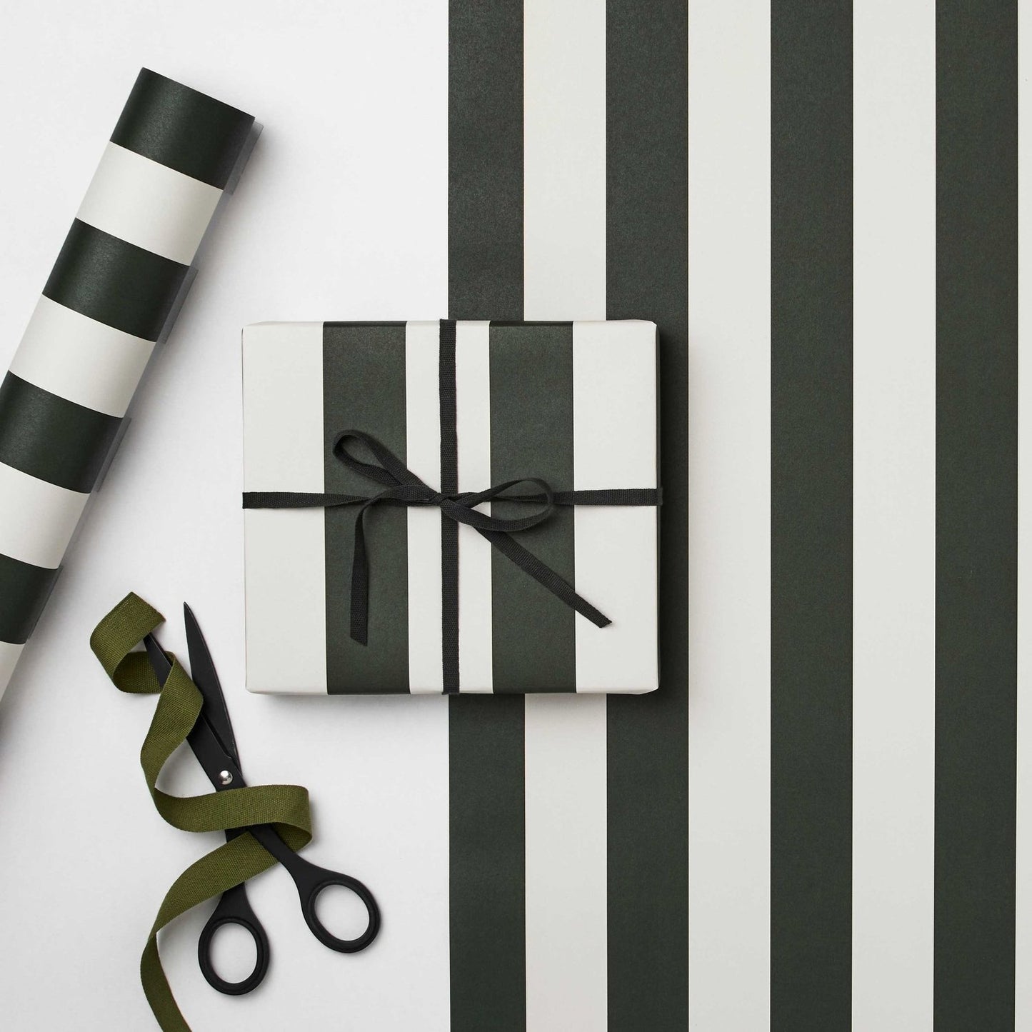 Pine Marine Stripe Wrapping Paper
