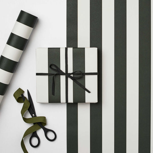 Pine Marine Stripe Wrapping Paper
