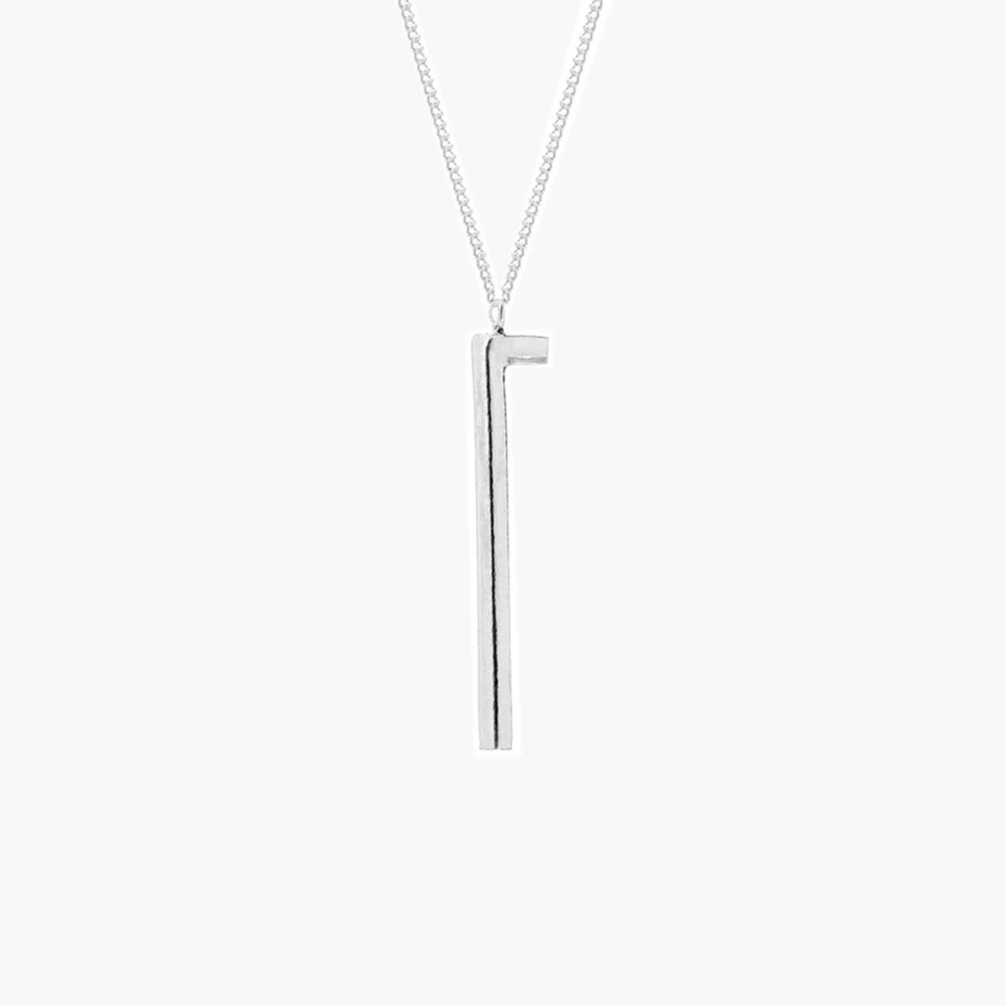 Intersection Silver Necklace