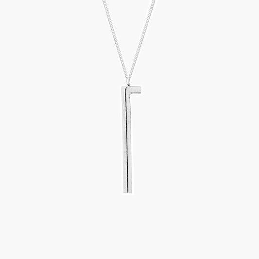 Intersection Silver Necklace