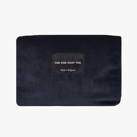 Zip Velvet Pouch in Dark Grey