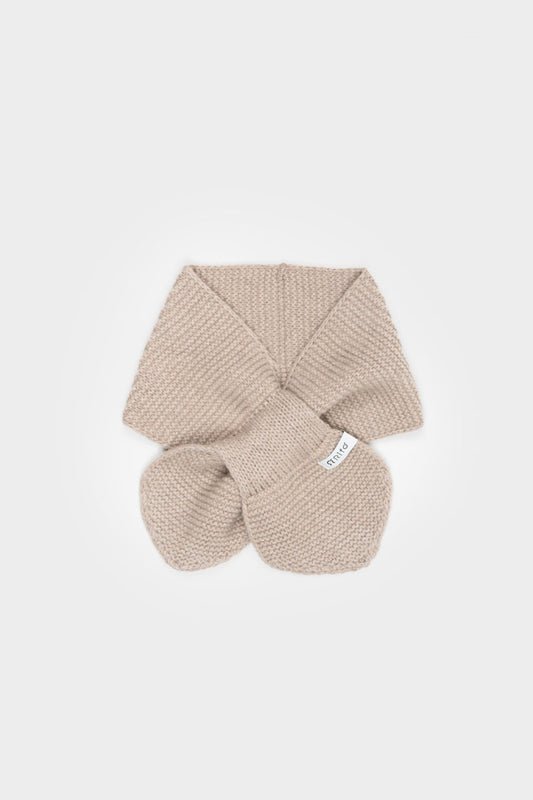 Britta Recycled Cashmere Neck Scarf in Sand
