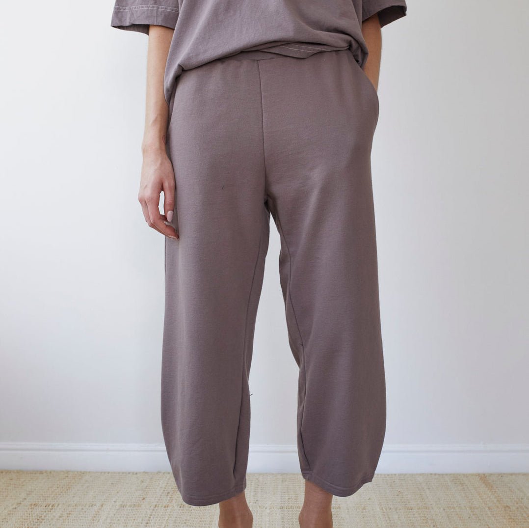 Easy Pants in Mushroom Organic Cotton