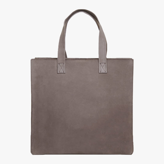 The Minimal XL Leather Bag in Brown