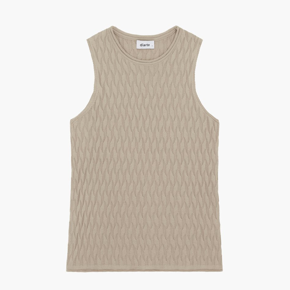 Sirkel Top in Taupe Cotton