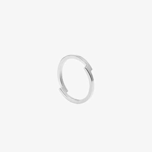 Double Arc Silver Ring