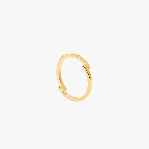 Double Arc Gold Ring