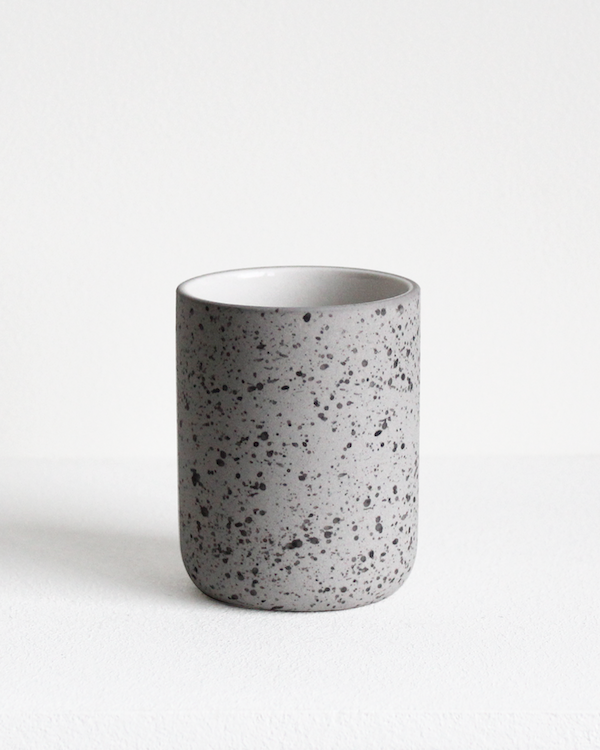 Coffee Cup in Speckled Grey