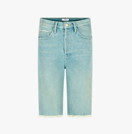 Selvedge Denim Shorts in Rusted Blue