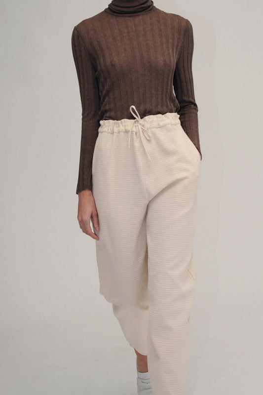 Eriko Organic Cotton Trousers in Ecru