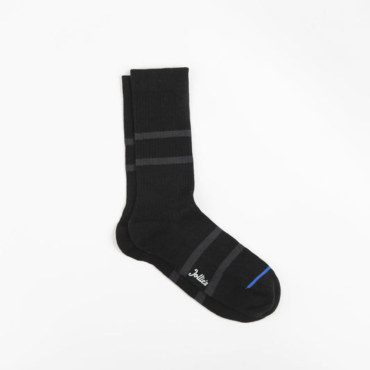 Loop Socks in Black Organic Cotton