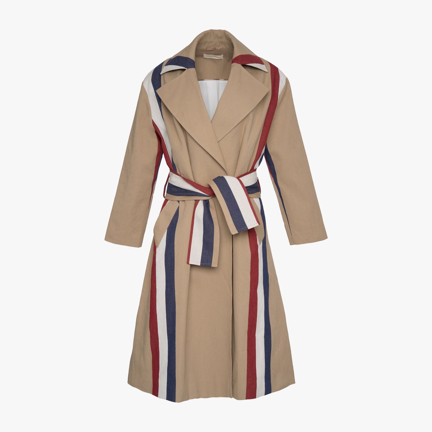 Stripe Trench Coat