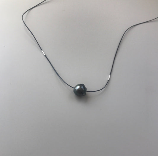 Tahitian Pearl Moon Necklace