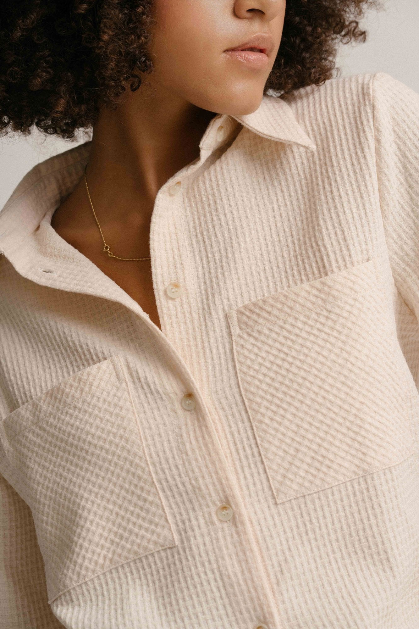 Pierre Organic Cotton Shirt in Ecru