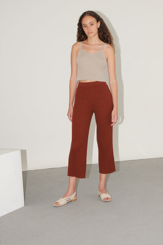 Silvestre Knitted Cotton Trousers
