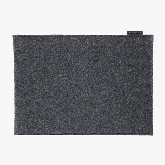 Felt Wool Computer Sleeve 13" in Dark Grey