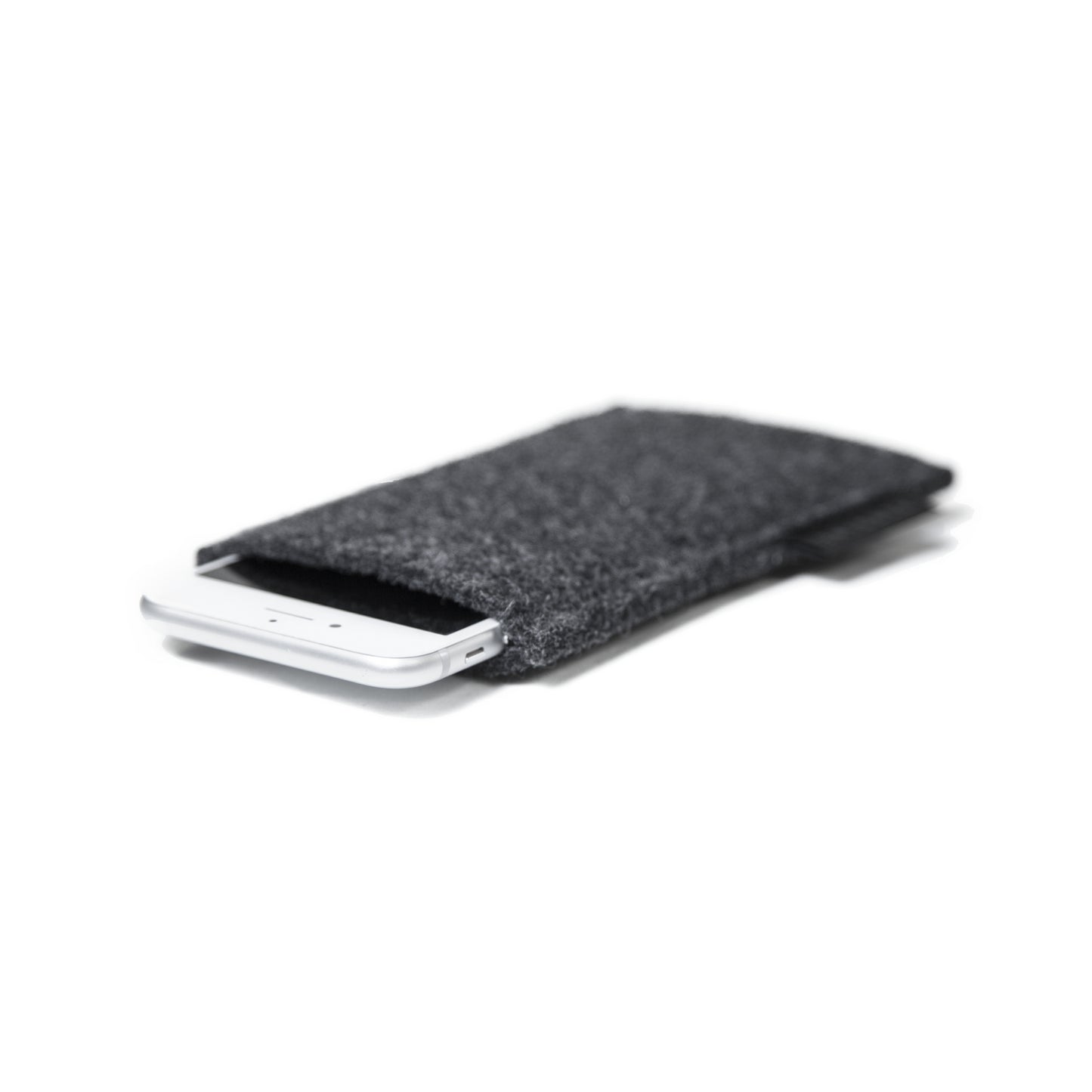Felt Wool Smartphone Case in Dark Grey